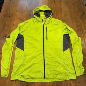 SmartWool Merino Sport UltraLight Jacket Men XL‎ Yellow Packable Running Hike